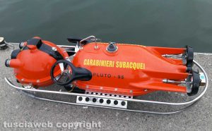 Ricerche nel lago di Bolsena - Il Rov Pluto 95 dei carabinieri 