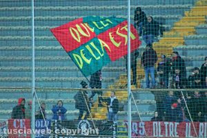 Sport - Calcio - I tifosi della Ternana assieme a quelli della Casertana al Rocchi