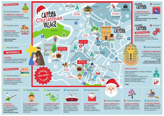 L mappa del Caffeina Chriistmas village