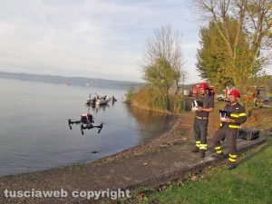 Montefiascone - Ragazzo scomparso - Le ricerche con il drone