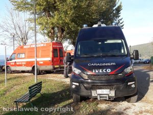Montefiascone - Ragazzo scomparso - Le ricerche dei carabinieri e dei vigili del fuoco