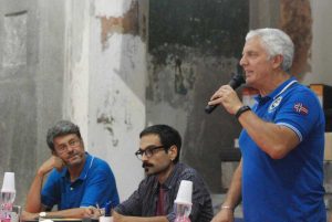 Riccio, Mecarini e al centro Marco D'Aureli di Banda del racconto