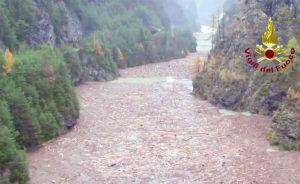 Maltempo - Alberi invadono i fiumi in Veneto
