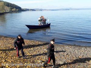 Lago di Bolsena - Le ricerche del disperso - I carabinieri