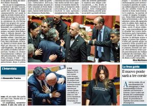 L'articolo del Corriere della Sera con la foto di Francesco Battistoni
