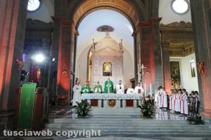 Viterbo - La messa alla basilica della Quercia, trasmessa in diretta nazionale
