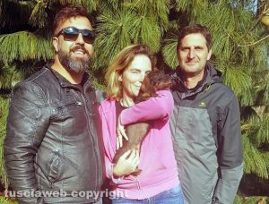 Nisida con la padrona Petra Blesgen e due amici 