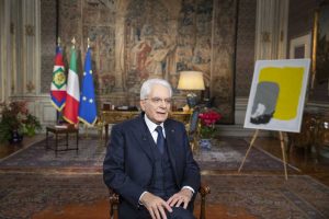 Il presidente della repubblica Sergio Mattarella