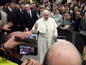 I volontari dell'Aeopc di Tarquinia all'udienza di papa 