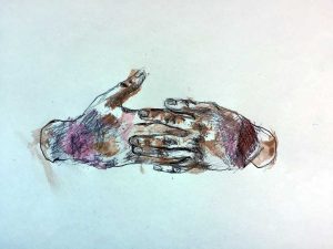 Viterbo - Il disegno dell'artista Davide Dormino