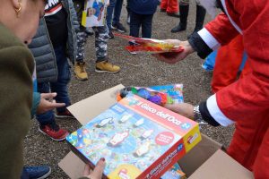 Viterbikers vestiti da Babbo Natale all'Associazione Murialdo