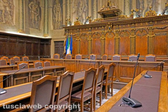 Viterbo - La sala del consiglio comunale