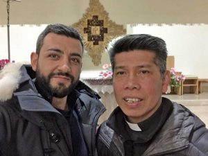 Don Dante e il pianista Michele Acciari 