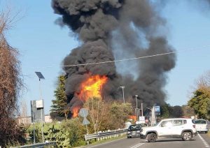 Rieti - Esplosione sulla Salaria