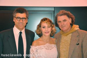 Roma - Prima del film "Ci alzeremo all'alba" - Gli attori Massimiliano Basaglia, Antonella Ponziani e Paco Reconti