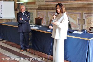 Viterbo - Bruno Mencarelli e l'attrice Tiziana Bagatella