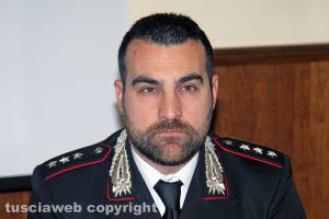 Viterbo - Il capitano dei carabinieri Federico Lombardi
