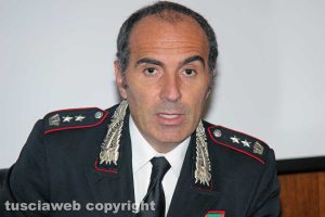 Viterbo - Il tenente colonnello dei carabinieri Pierugo Todini