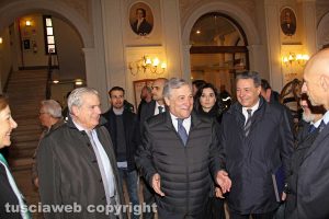 Viterbo - Tajani arriva al teatro dell'Unione
