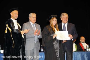 Viterbo - Tajani, Arena e Ruggieri premiano i laureati dell'Unitus
