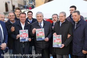 Viterbo - Gazebo di Forza Italia a piazza del Teatro