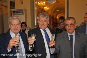 Viterbo - Brindisi di Natale per Arena, Fusco e Contardo