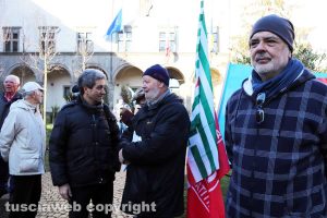 Viterbo - La protesta dei sindacati in piazza 