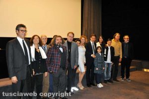 Roma - Giuseppe Conte e la troupe del film Ci alzeremo all'alba