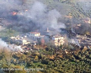 Rieti - Esplosione sulla Salaria - La zona dall'alto