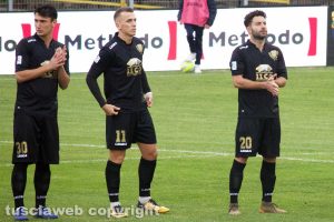 Sport - Calcio - Viterbese - Samuele Damiani, Jari Vandeputte e Mario Pacilli