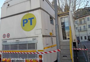 Montefiascone - L'ufficio mobile delle poste a piazzale Mauri