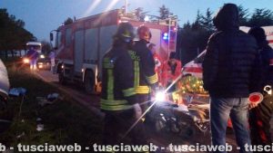 Viterbo - incidente sulla Teverina, tre feriti