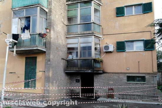 Viterbo - Incendio in una palazzina al Carmine