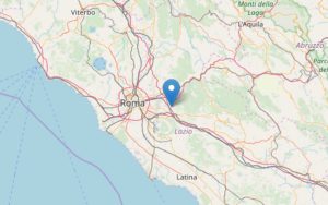 Scossa di terremoto a pochi chilometri da Roma