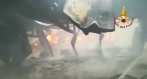Cisterna di Latina - L'intervento dei Vigili del fuoco