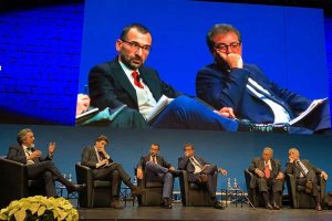 Milano - Francesco Battistoni alla tavola rotonda 'Banche ed Europa'