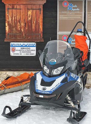 Ovindoli (Aquila) - Polizia sulle piste da sci