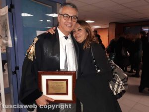 Luigi Sini con la moglie Claudia Polacchi