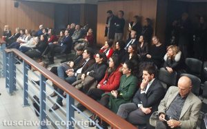 Tribunale - Aula di corte d'assise gremita per il presidente Marco Prosperoni