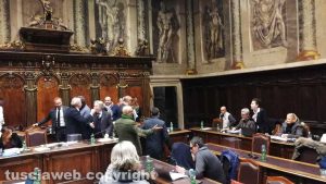 Viterbo - Consiglio comunale - Scontro Arena - Frontini