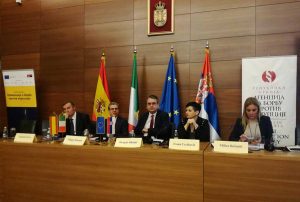 Eugenio Turco a Belgrado - Il congedo al termine della missione 
