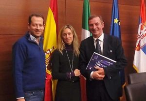 Eugenio Turco a Belgrado - Il congedo al termine della missione 