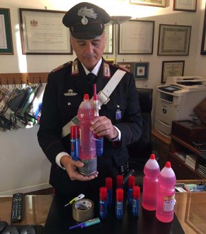Civitavecchia - Carabinieri - Gli ordigni sequestrati