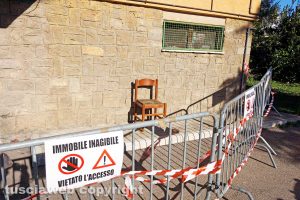 Viterbo - Le case popolari del Carmine dove è divampato l'incendio