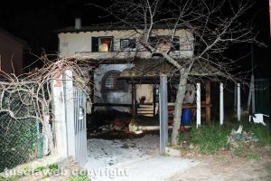 Viterbo - casa in fiamme in strada Ciavalletta