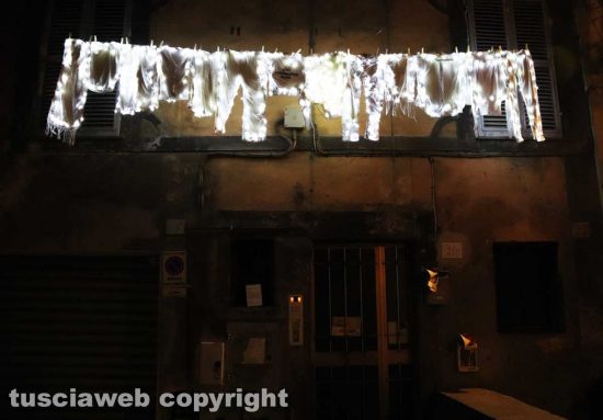 Viterbo - Luminaria, interventi luminosi a San Faustino