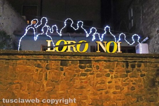 Viterbo - Luminaria, interventi luminosi a San Faustino
