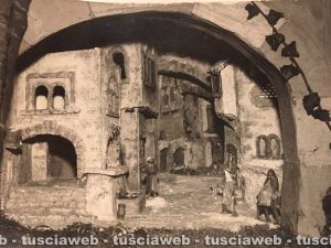 Viterbo - Anno 1965 - Presepio poliscenico nella basilica di S. Francesco