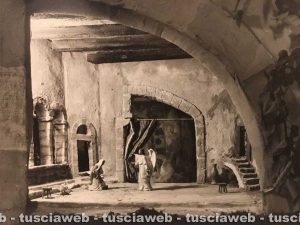 Viterbo - Anno 1965 - Presepio poliscenico nella basilica di S. Francesco