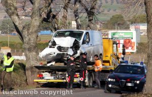 Viterbo - L'incidente sulla Cassia Nord